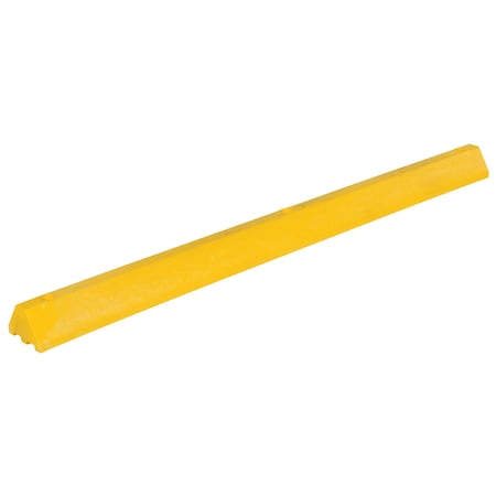 Vestil Car Stop Recycled Plastic, Yellow, 72" CS-S72-Y